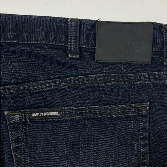 Vintage 90s Harley Davidson Jean Pants Straight Leg 40x32 (check measurements) - Picture 3 of 5